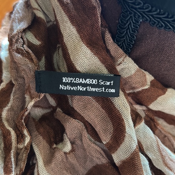 Native northwest circular scarf Bamboo - Picture 3 of 5